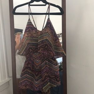 Vibrant Multi-Color Tank Romper